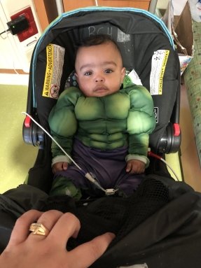 baby in hulk costume
