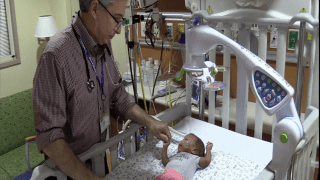doctor with baby patient