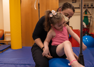 child and physical therapist