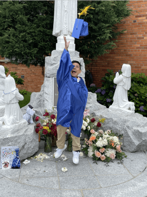 child at graduation