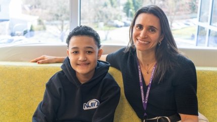 Photo of Alex and Dr. Haddad