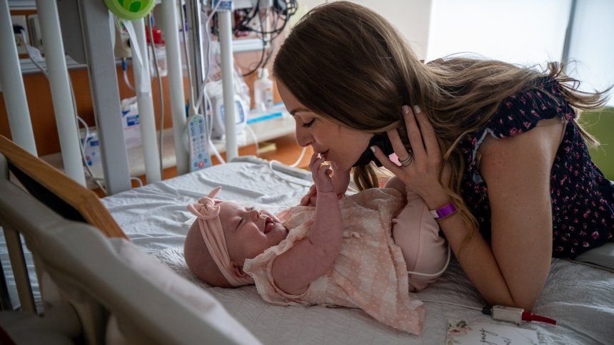 Ava Grace and mom